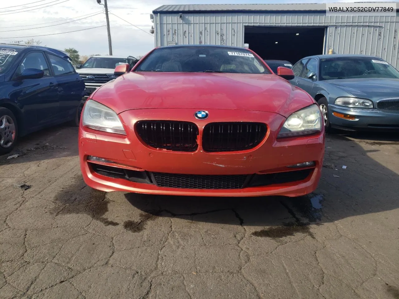 2012 BMW 650 I VIN: WBALX3C52CDV77849 Lot: 77107074