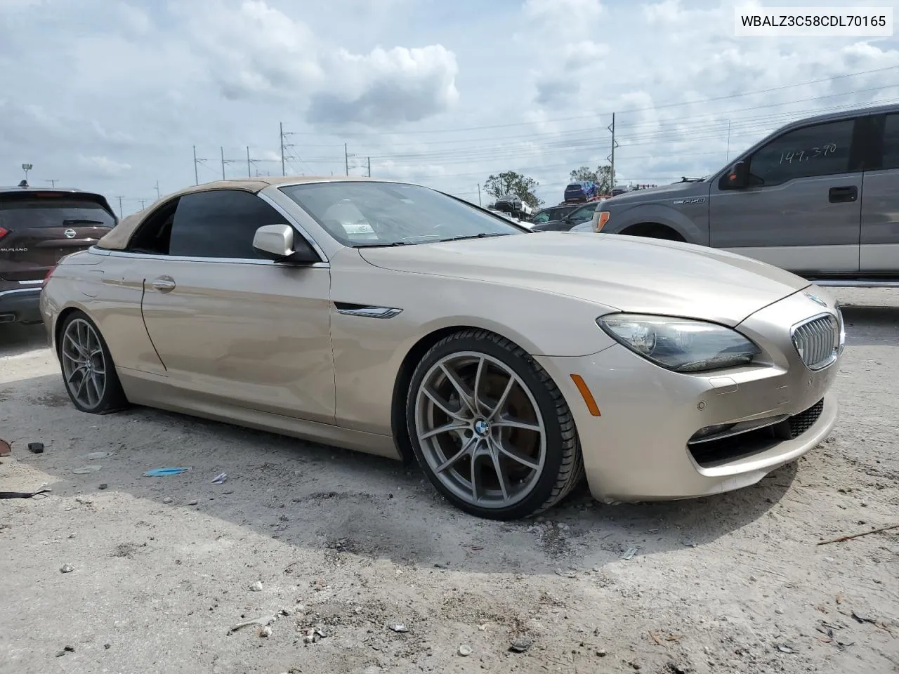 2012 BMW 650 I VIN: WBALZ3C58CDL70165 Lot: 78301004