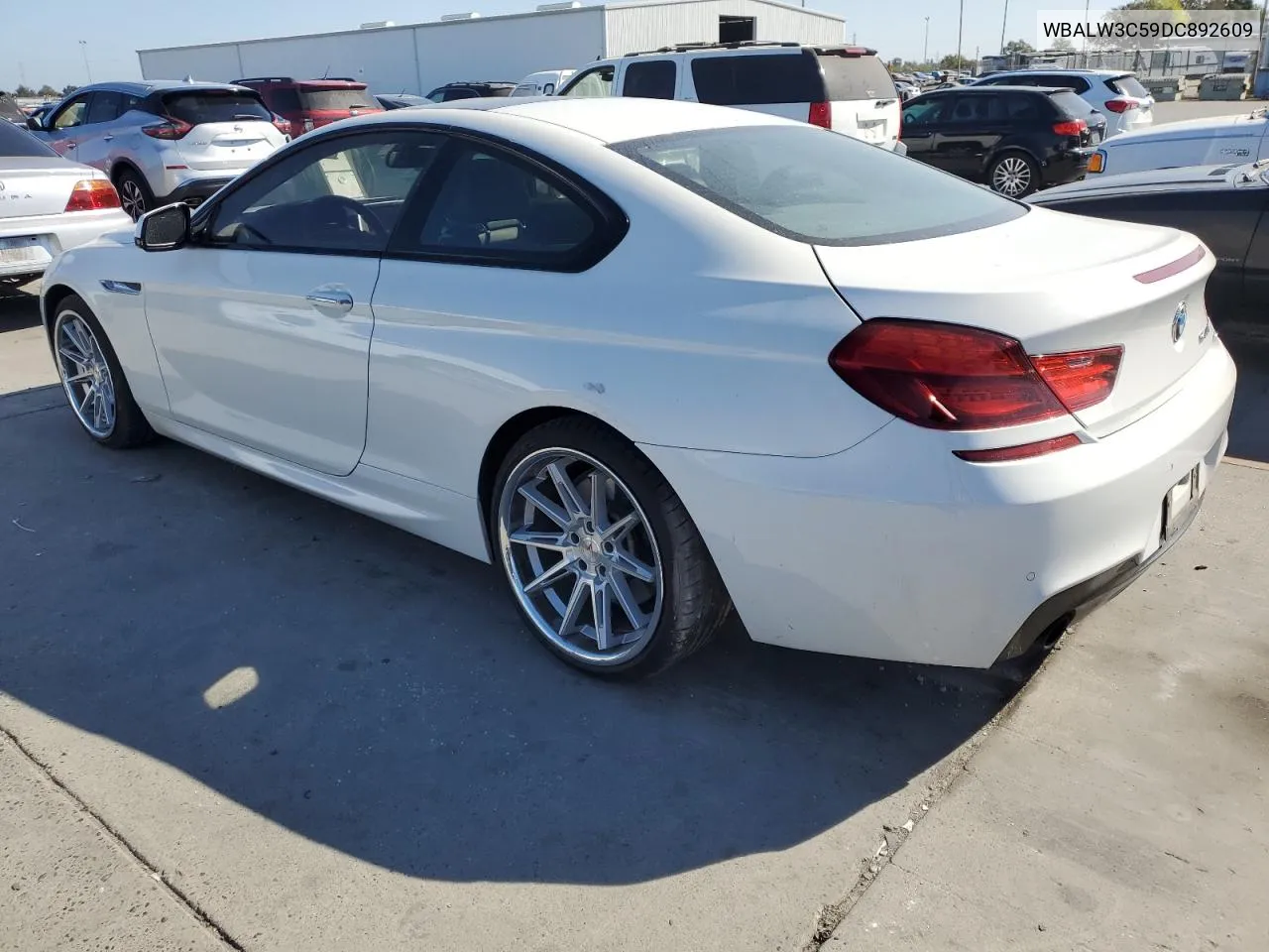 2013 BMW 640 I VIN: WBALW3C59DC892609 Lot: 70473784