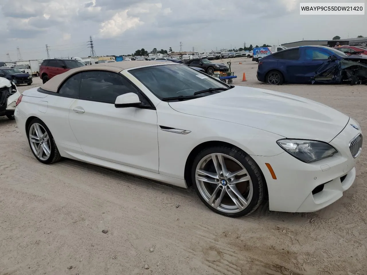 2013 BMW 650 I VIN: WBAYP9C55DDW21420 Lot: 73141424