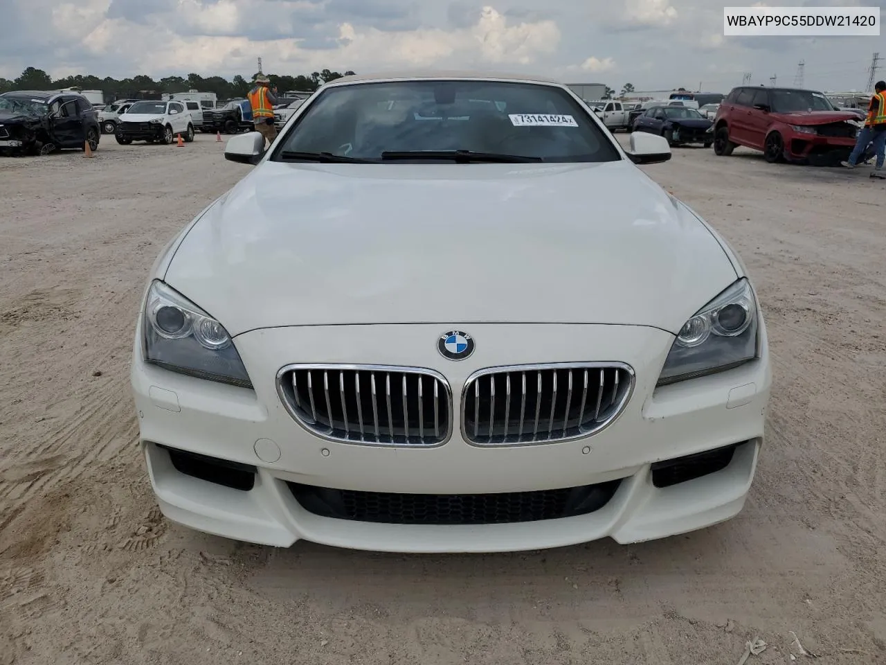 2013 BMW 650 I VIN: WBAYP9C55DDW21420 Lot: 73141424