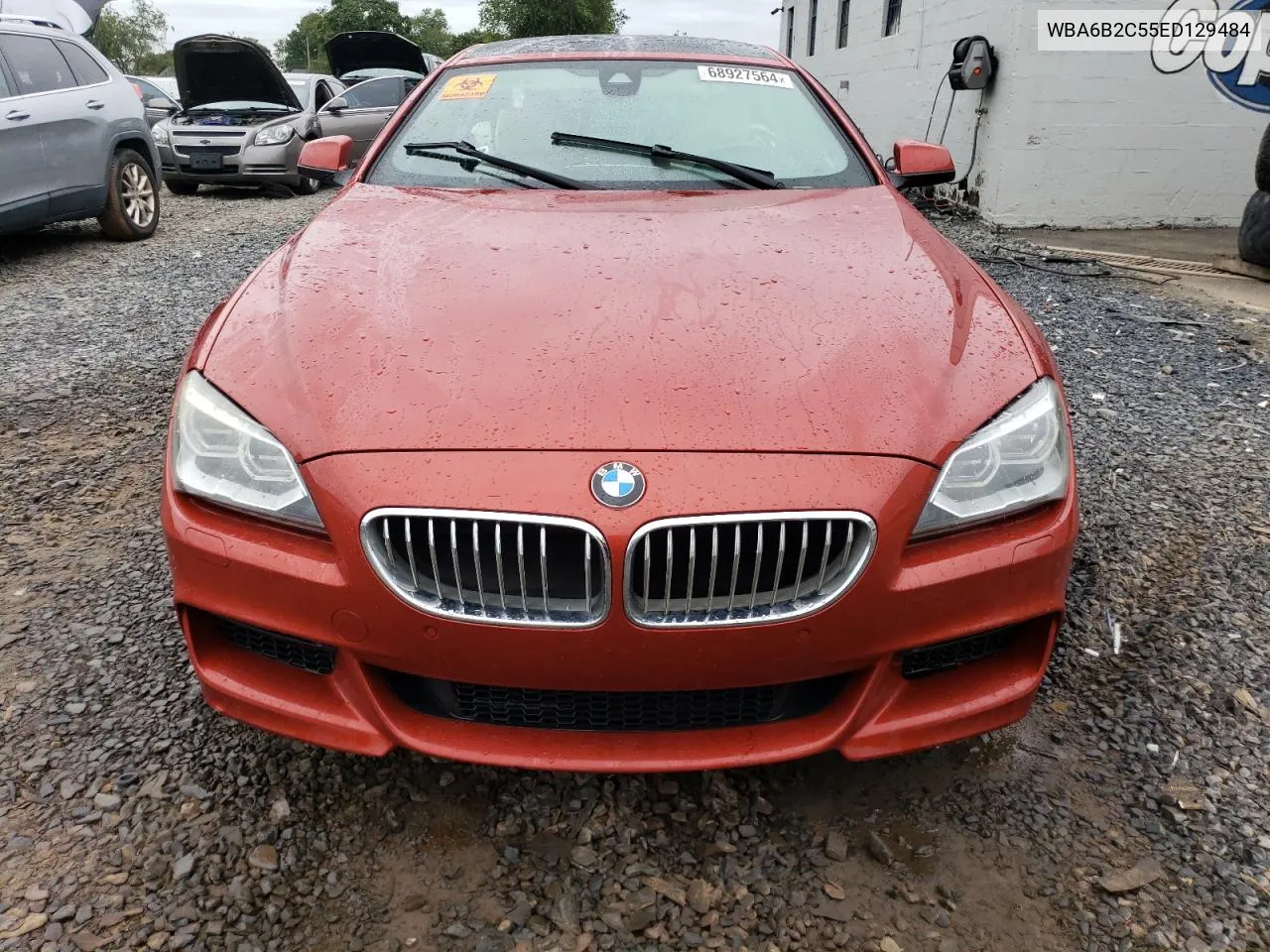 2014 BMW 650 I Gran Coupe VIN: WBA6B2C55ED129484 Lot: 68927564