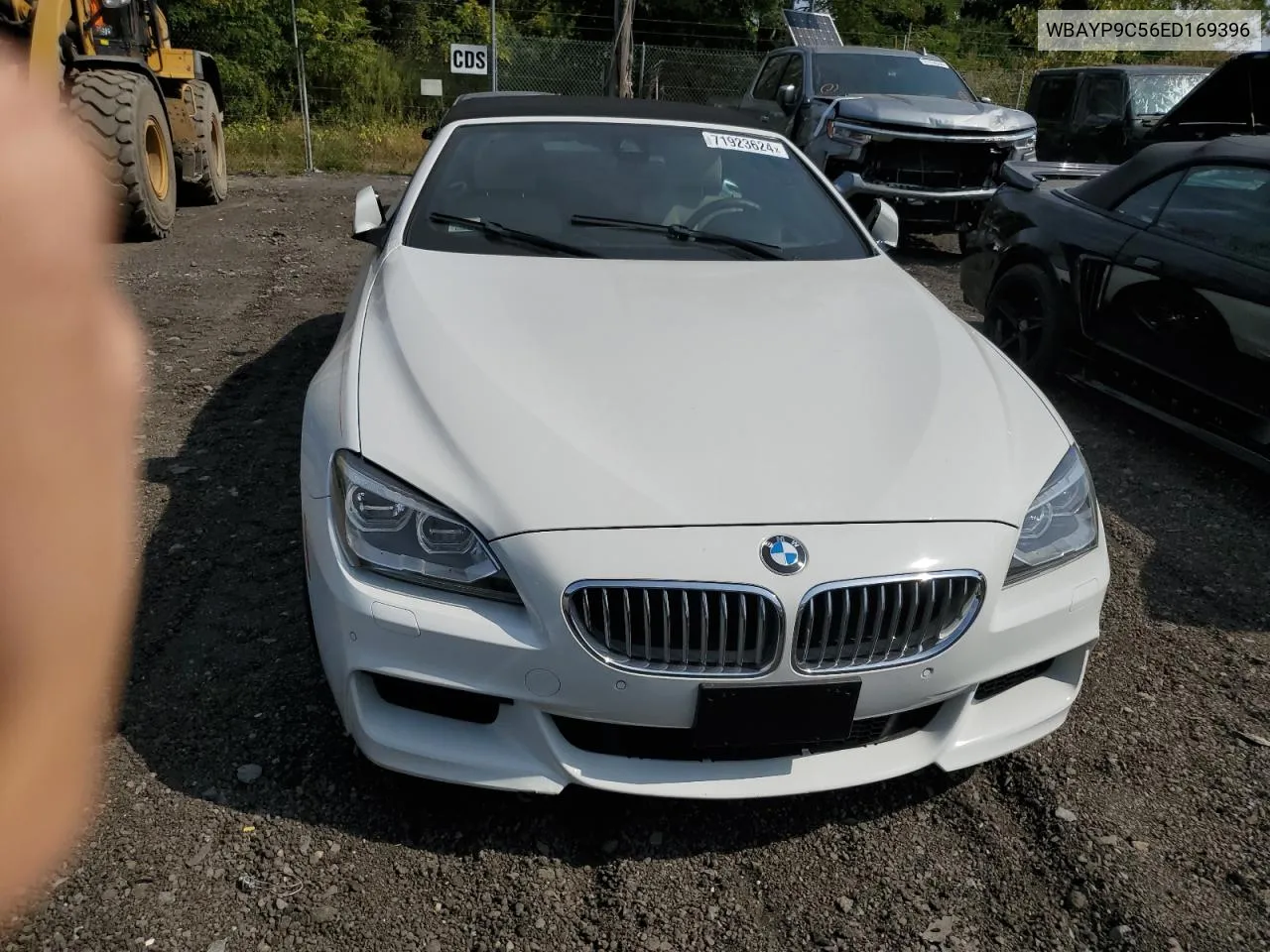 2014 BMW 650 I VIN: WBAYP9C56ED169396 Lot: 71923624