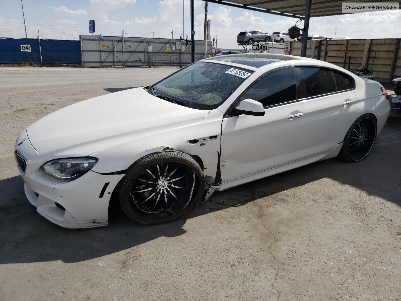 2015 BMW 640 I Gran Coupe VIN: WBA6A0C59FGB53555 Lot: 67128254