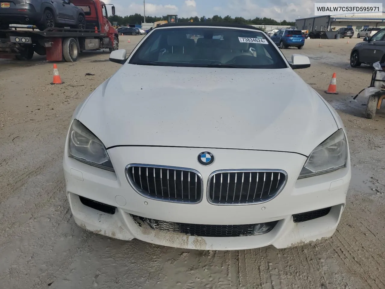 2015 BMW 640 I VIN: WBALW7C53FD595971 Lot: 73834624