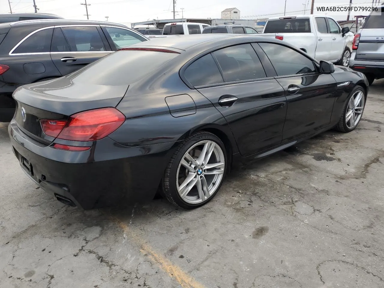 2015 BMW 650 I Gran Coupe VIN: WBA6B2C59FD799296 Lot: 76727214