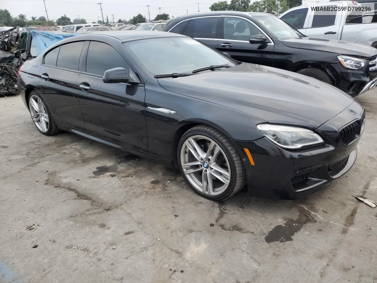 2015 BMW 650 I Gran Coupe VIN: WBA6B2C59FD799296 Lot: 76727214