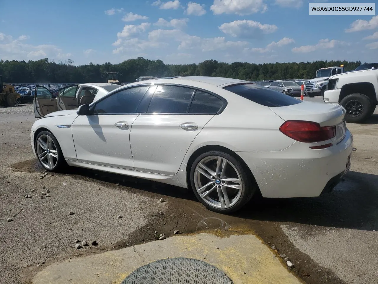 2016 BMW 640 I Gran Coupe VIN: WBA6D0C55GD927744 Lot: 74303434