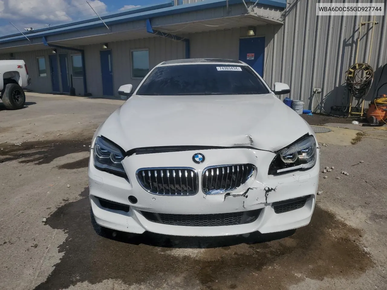 2016 BMW 640 I Gran Coupe VIN: WBA6D0C55GD927744 Lot: 74303434