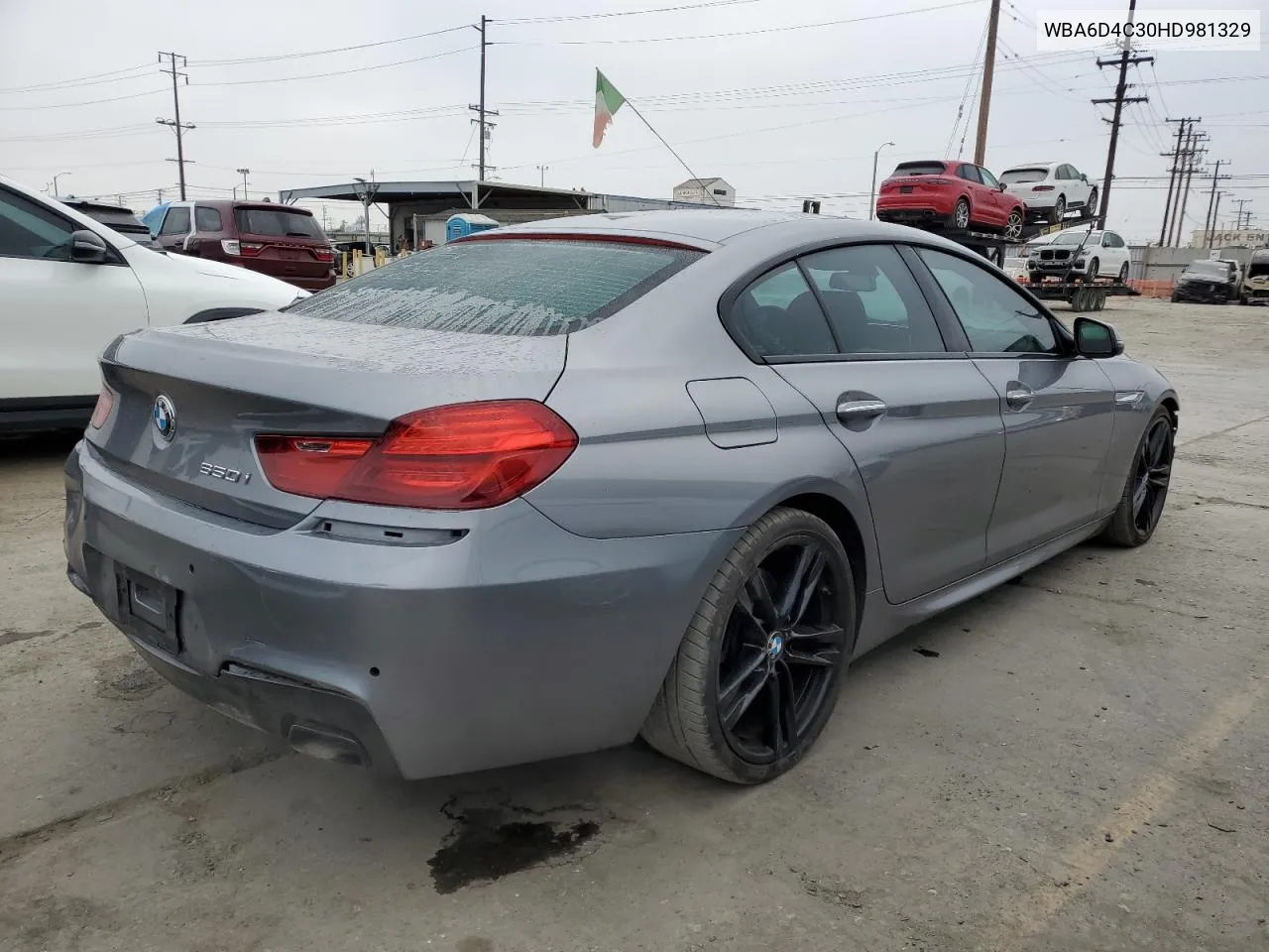 2017 BMW 650 I Gran Coupe VIN: WBA6D4C30HD981329 Lot: 73251044