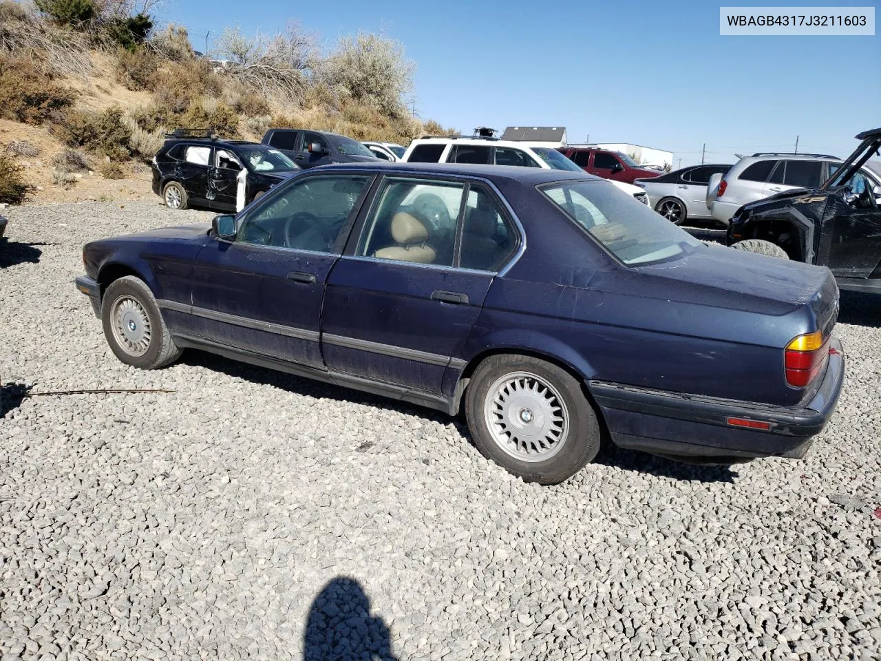 1986 BMW 735 I Automatic VIN: WBAGB4317J3211603 Lot: 75929454