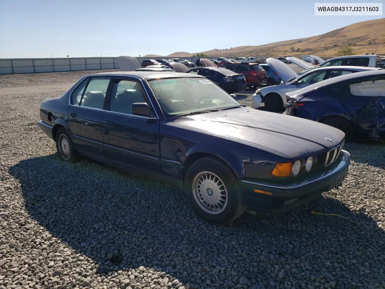 1986 BMW 735 I Automatic VIN: WBAGB4317J3211603 Lot: 75929454