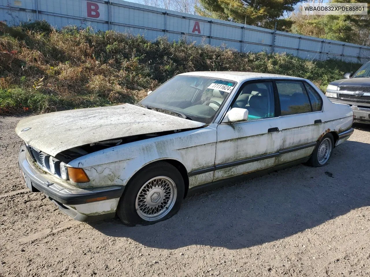 1993 BMW 740 Il Automatic VIN: WBAGD832XPDE85801 Lot: 77111624