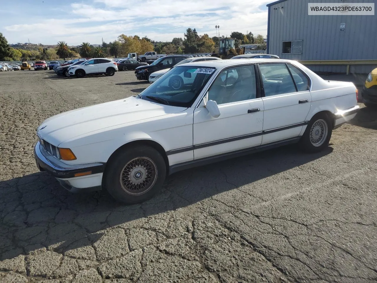 1993 BMW 740 I Automatic VIN: WBAGD4323PDE63700 Lot: 79675024