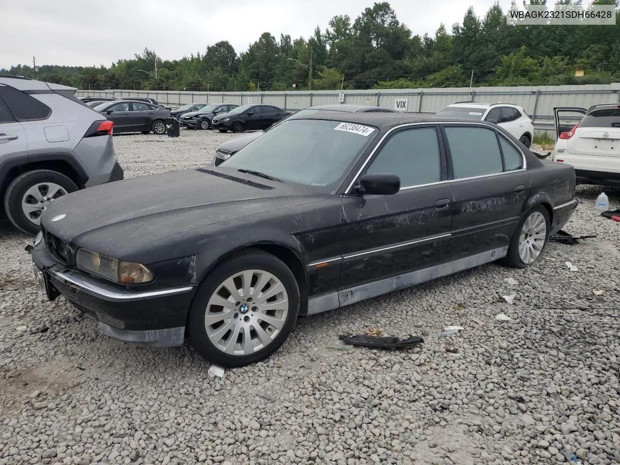 1995 BMW 750 Il VIN: WBAGK2321SDH66428 Lot: 71174444