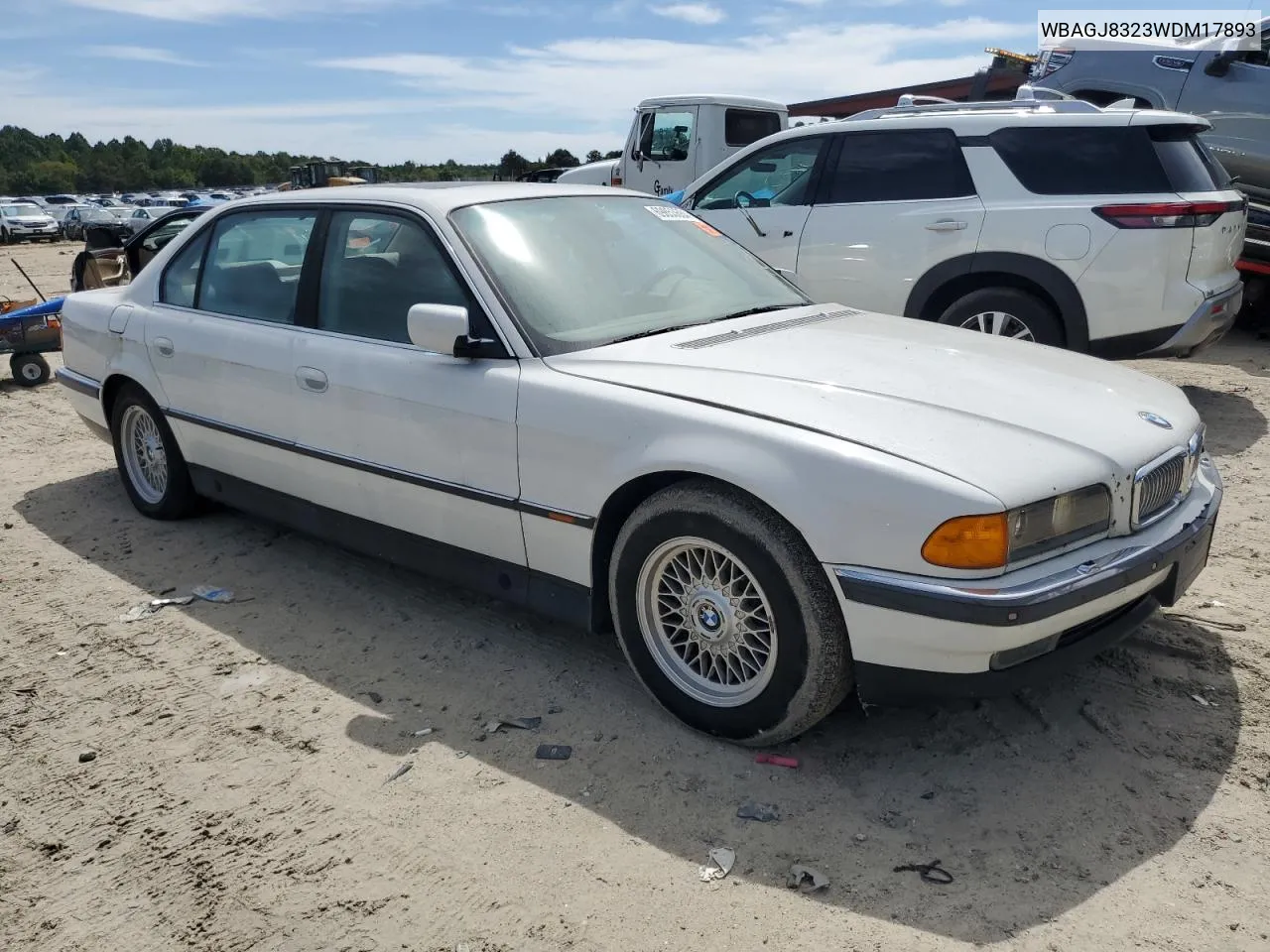 1998 BMW 740 Il VIN: WBAGJ8323WDM17893 Lot: 69853684