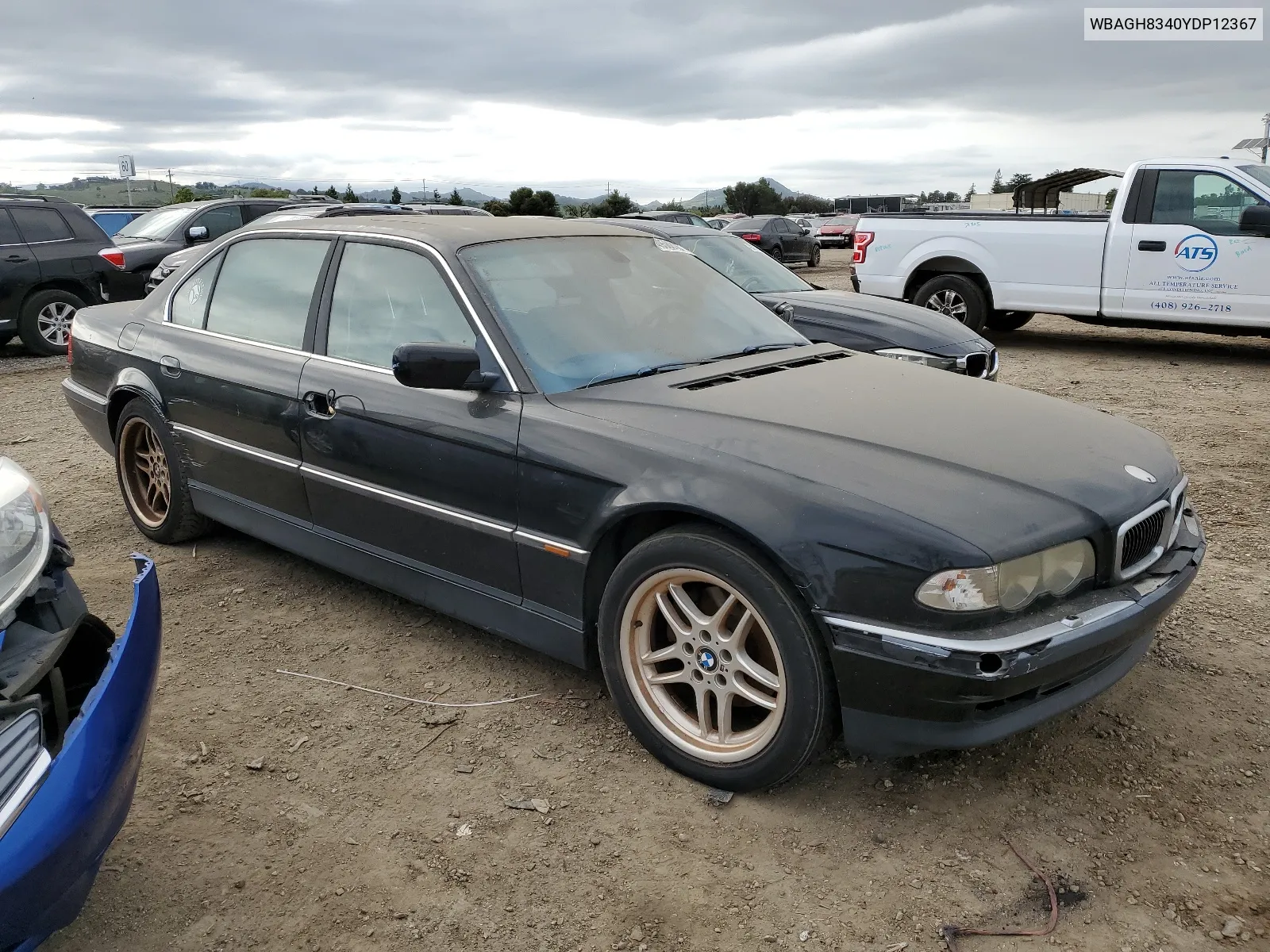 WBAGH8340YDP12367 2000 BMW 740 Il