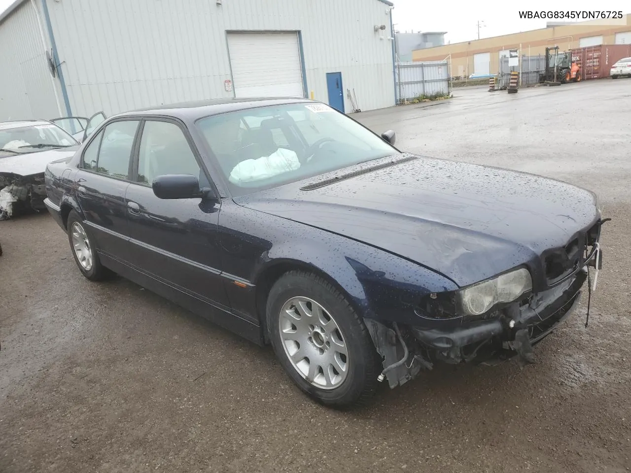 2000 BMW 740 I Automatic VIN: WBAGG8345YDN76725 Lot: 78261524