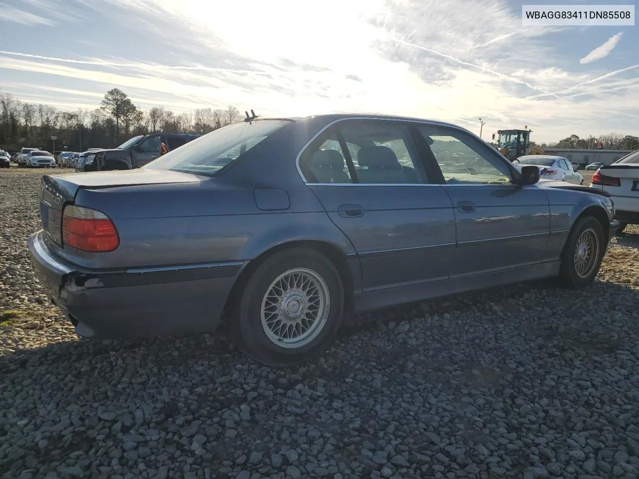 2001 BMW 740 I Automatic VIN: WBAGG83411DN85508 Lot: 42105654