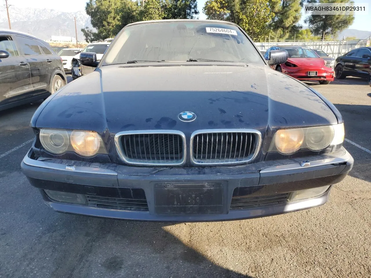 2001 BMW 740 Il VIN: WBAGH83461DP29311 Lot: 75264604