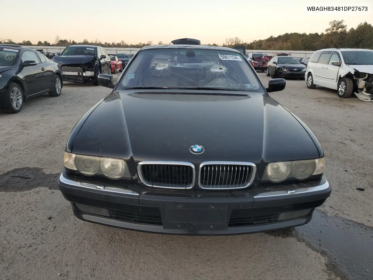 2001 BMW 740 Il VIN: WBAGH83481DP27673 Lot: 75961134