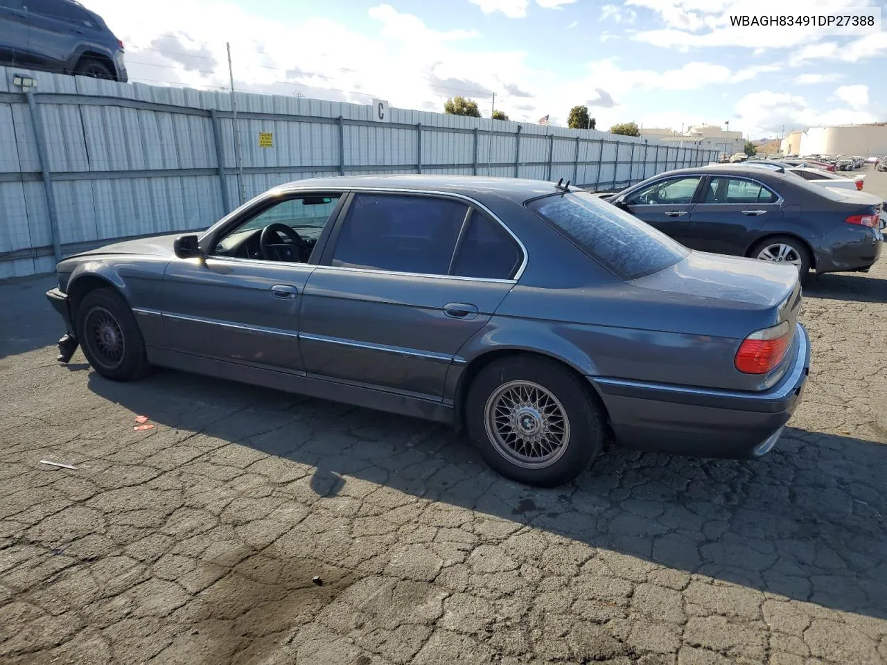 2001 BMW 740 Il VIN: WBAGH83491DP27388 Lot: 78287314