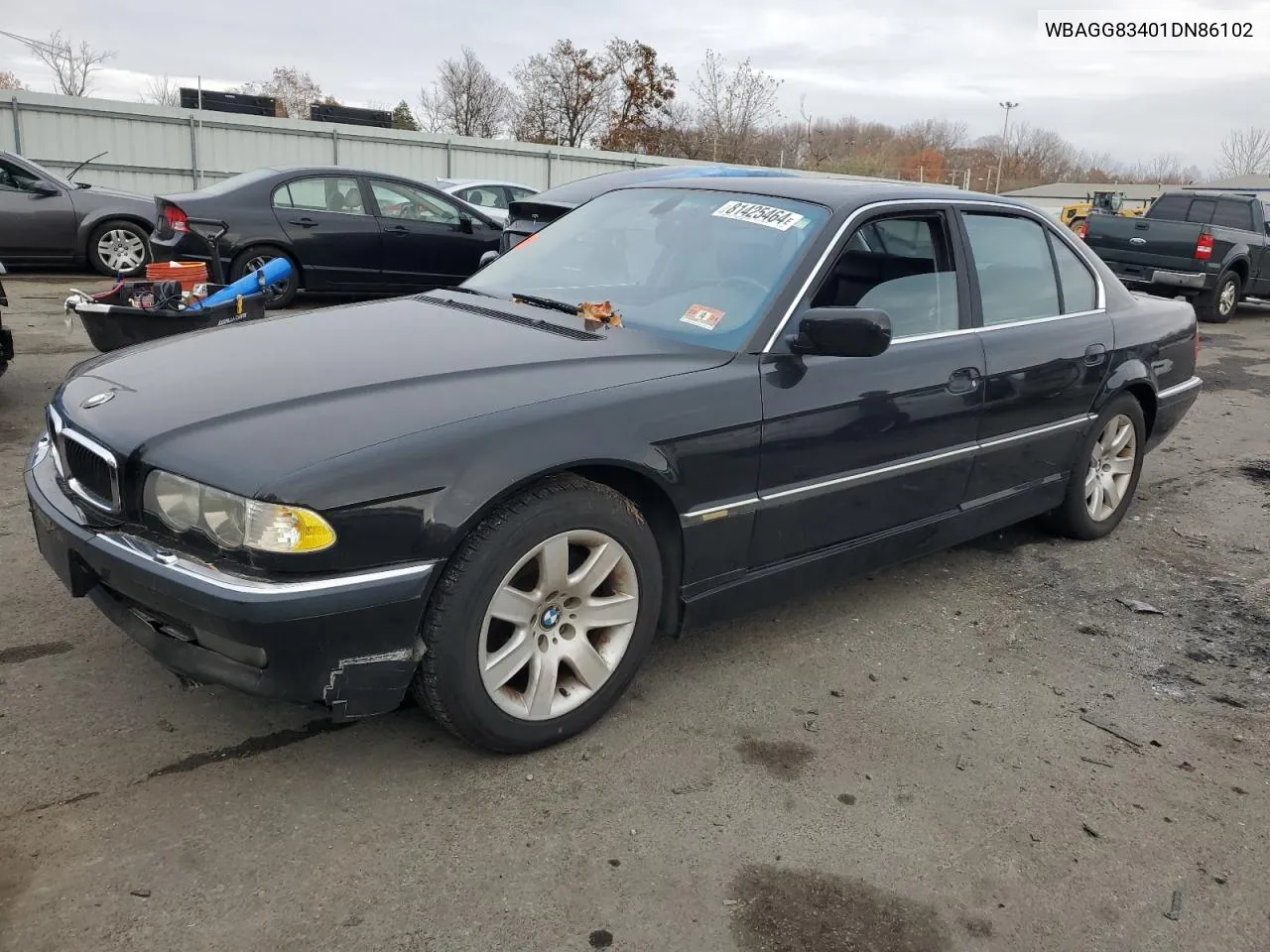 2001 BMW 740 I Automatic VIN: WBAGG83401DN86102 Lot: 81425464