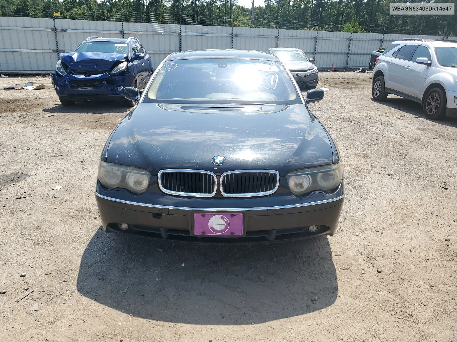 2003 BMW 745 Li VIN: WBAGN63403DR14647 Lot: 65551264