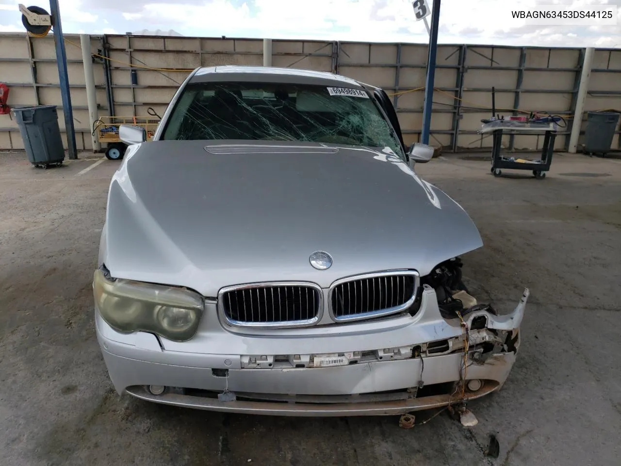 2003 BMW 745 Li VIN: WBAGN63453DS44125 Lot: 69498914