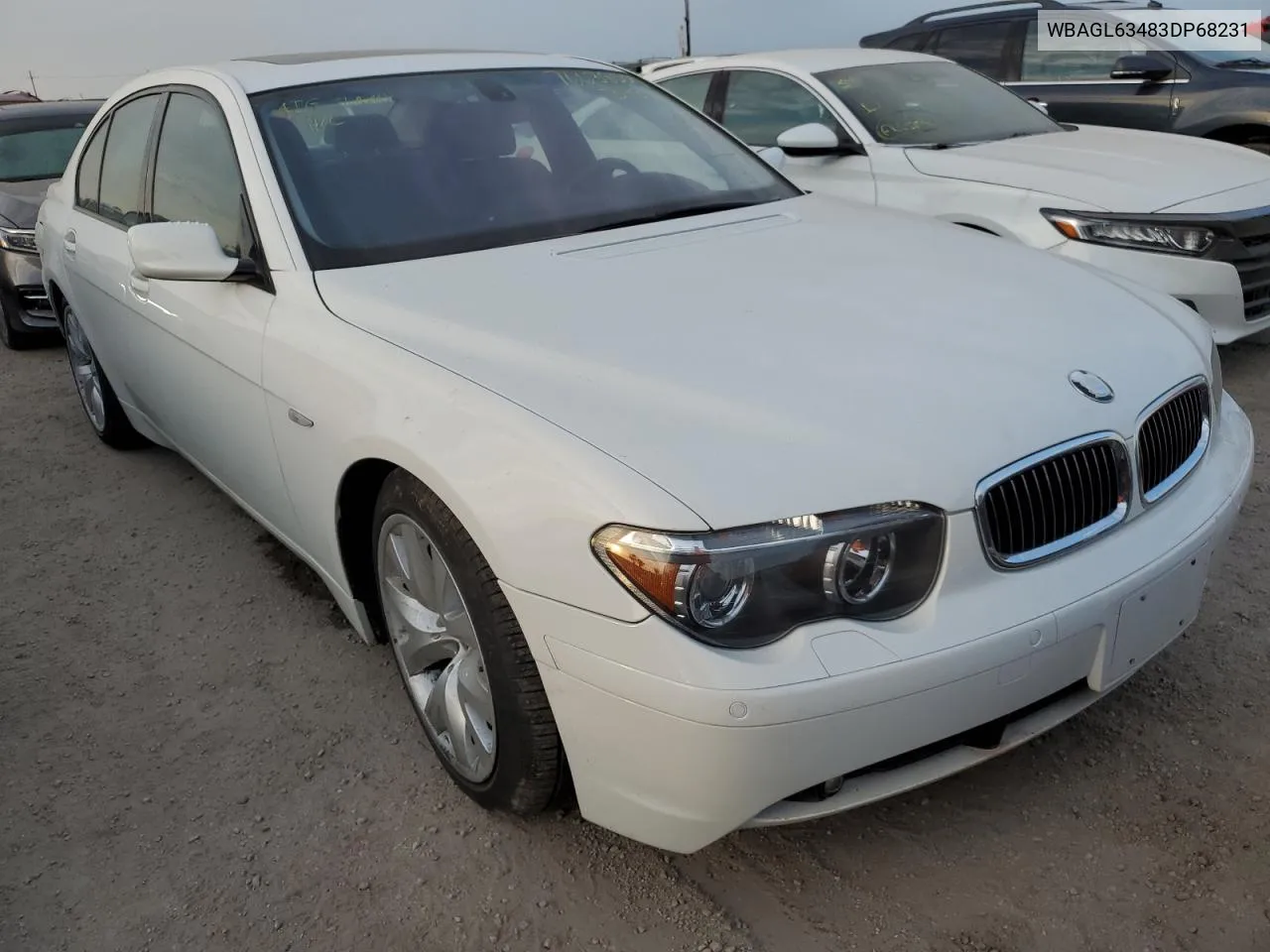 2003 BMW 745 I VIN: WBAGL63483DP68231 Lot: 76638554