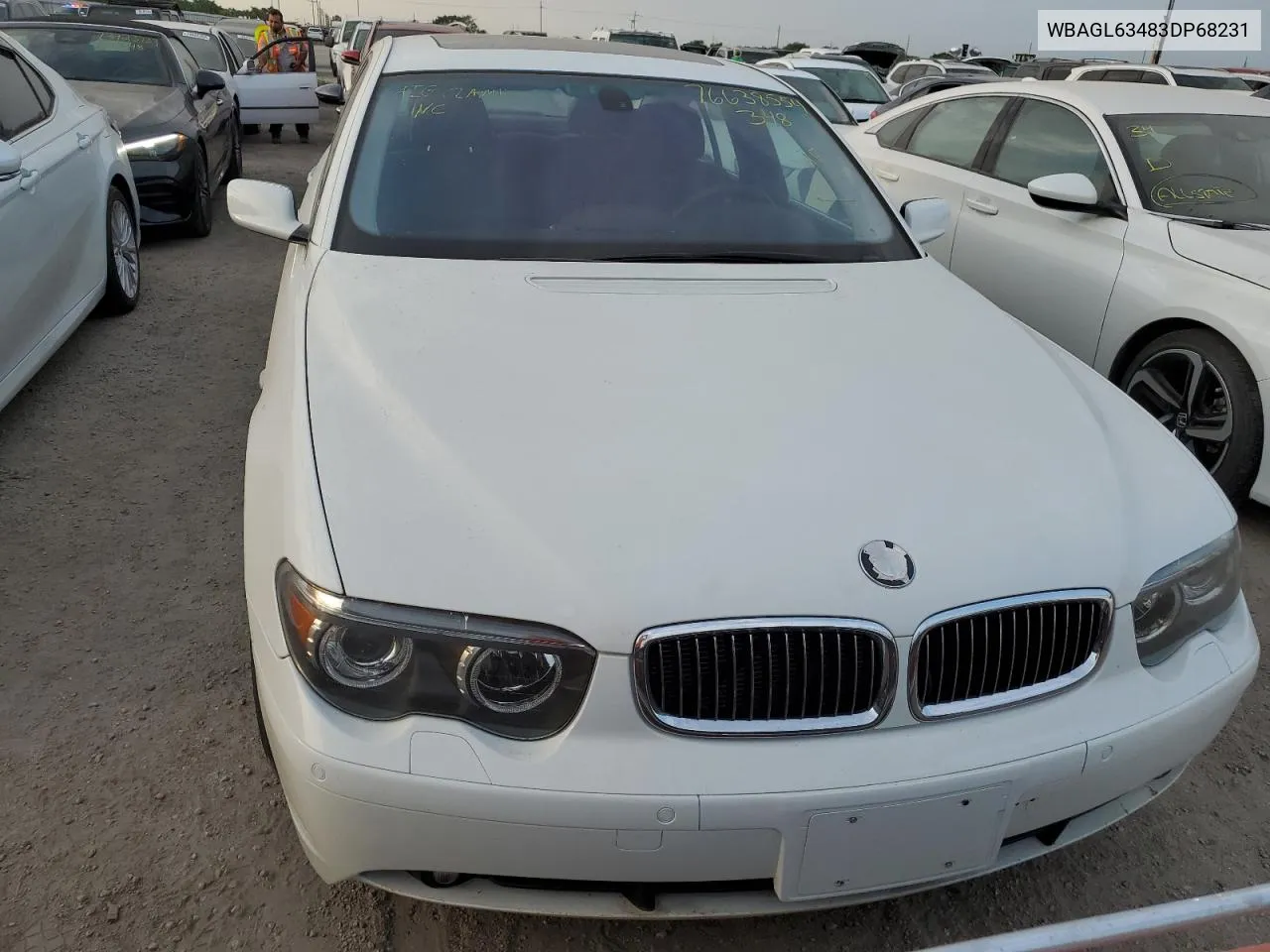 2003 BMW 745 I VIN: WBAGL63483DP68231 Lot: 76638554