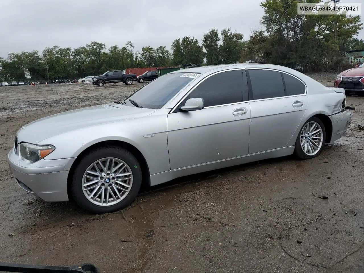 2004 BMW 745 I VIN: WBAGL634X4DP70421 Lot: 73309744