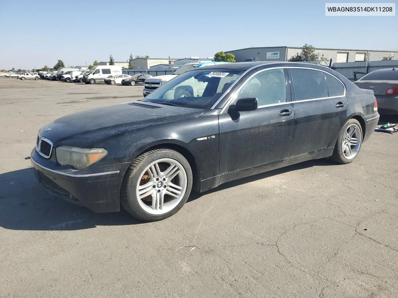 2004 BMW 760 Li VIN: WBAGN83514DK11208 Lot: 75358824