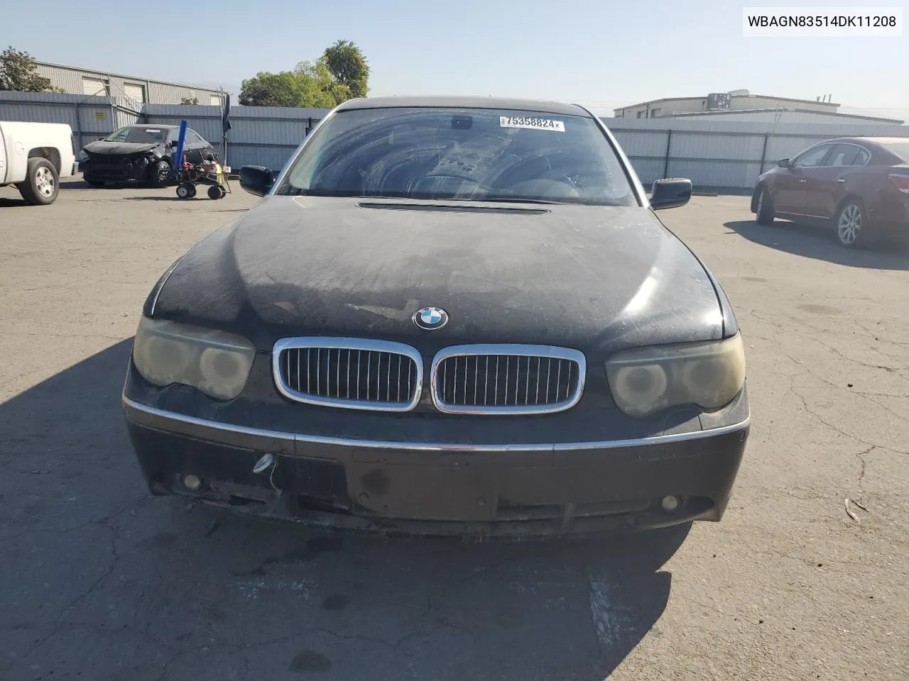 2004 BMW 760 Li VIN: WBAGN83514DK11208 Lot: 75358824