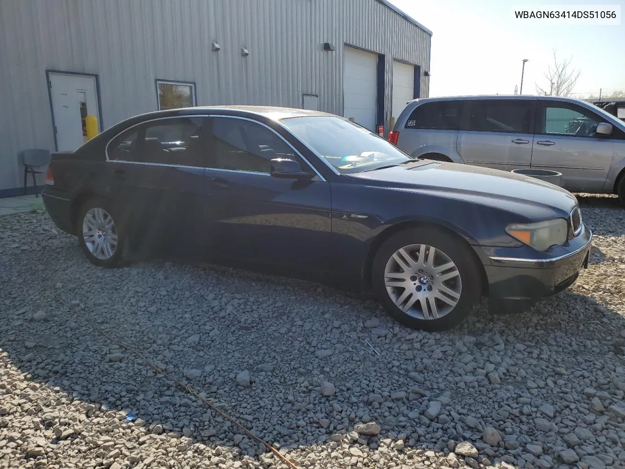 2004 BMW 745 Li VIN: WBAGN63414DS51056 Lot: 75482784