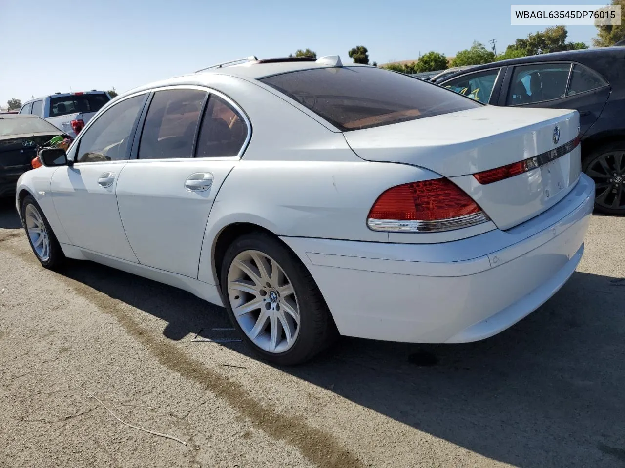 2005 BMW 745 I VIN: WBAGL63545DP76015 Lot: 58576814