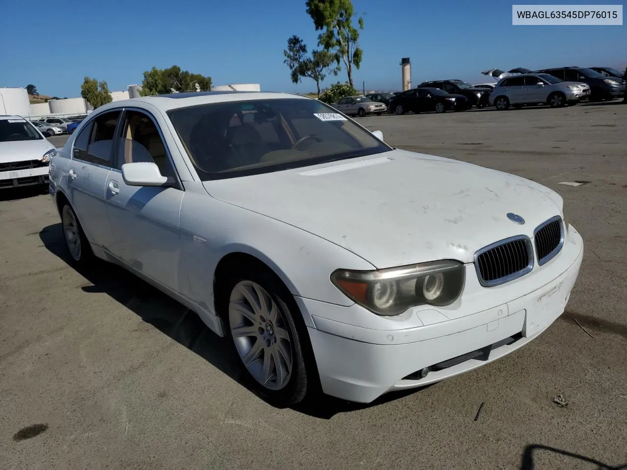 2005 BMW 745 I VIN: WBAGL63545DP76015 Lot: 58576814