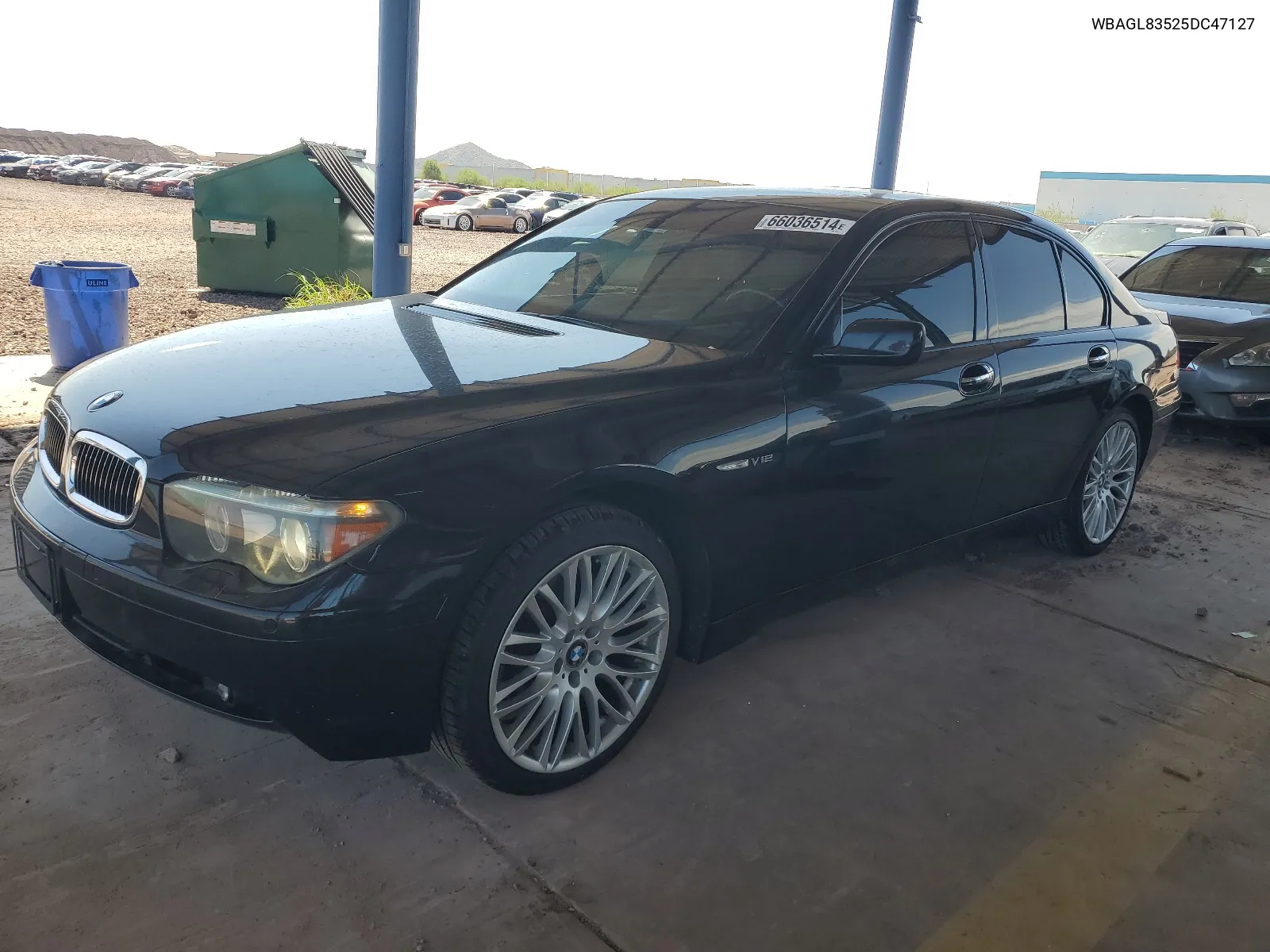 2005 BMW 760 I VIN: WBAGL83525DC47127 Lot: 66036514