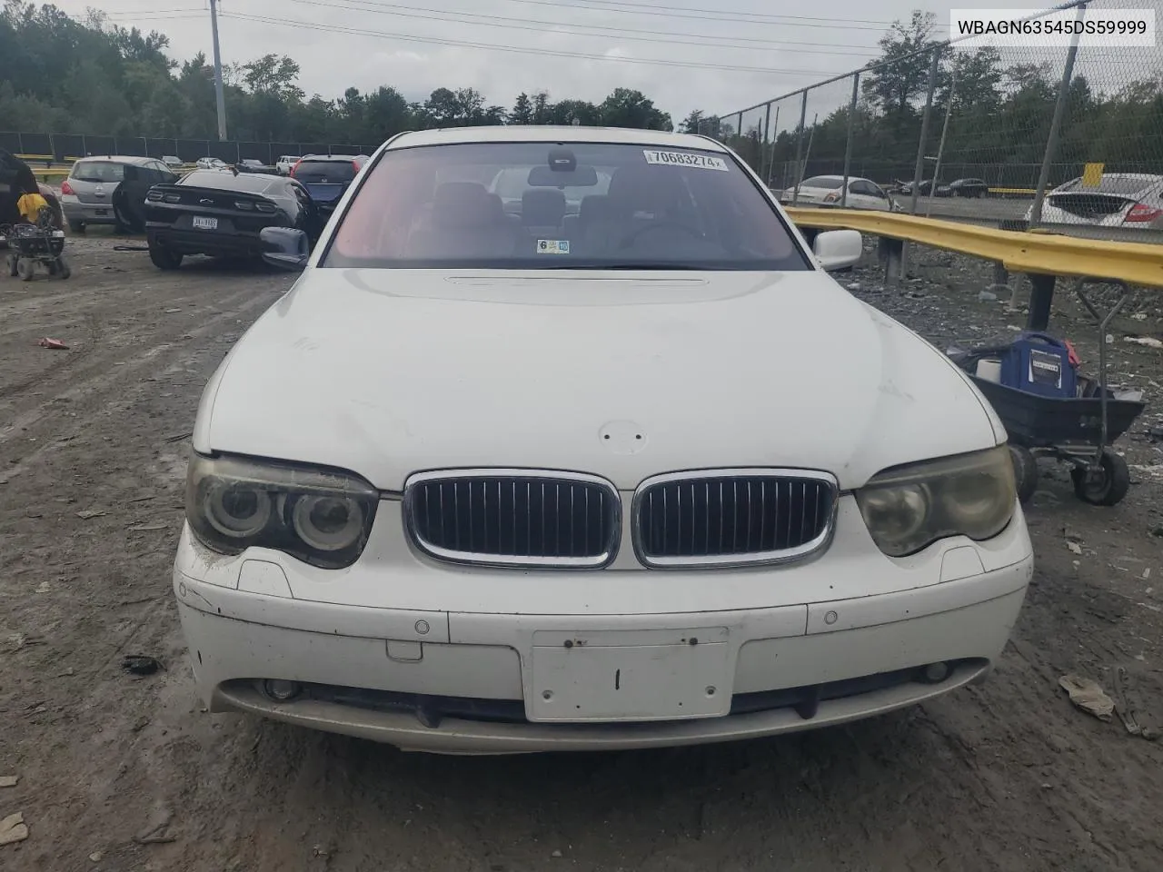 WBAGN63545DS59999 2005 BMW 745 Li