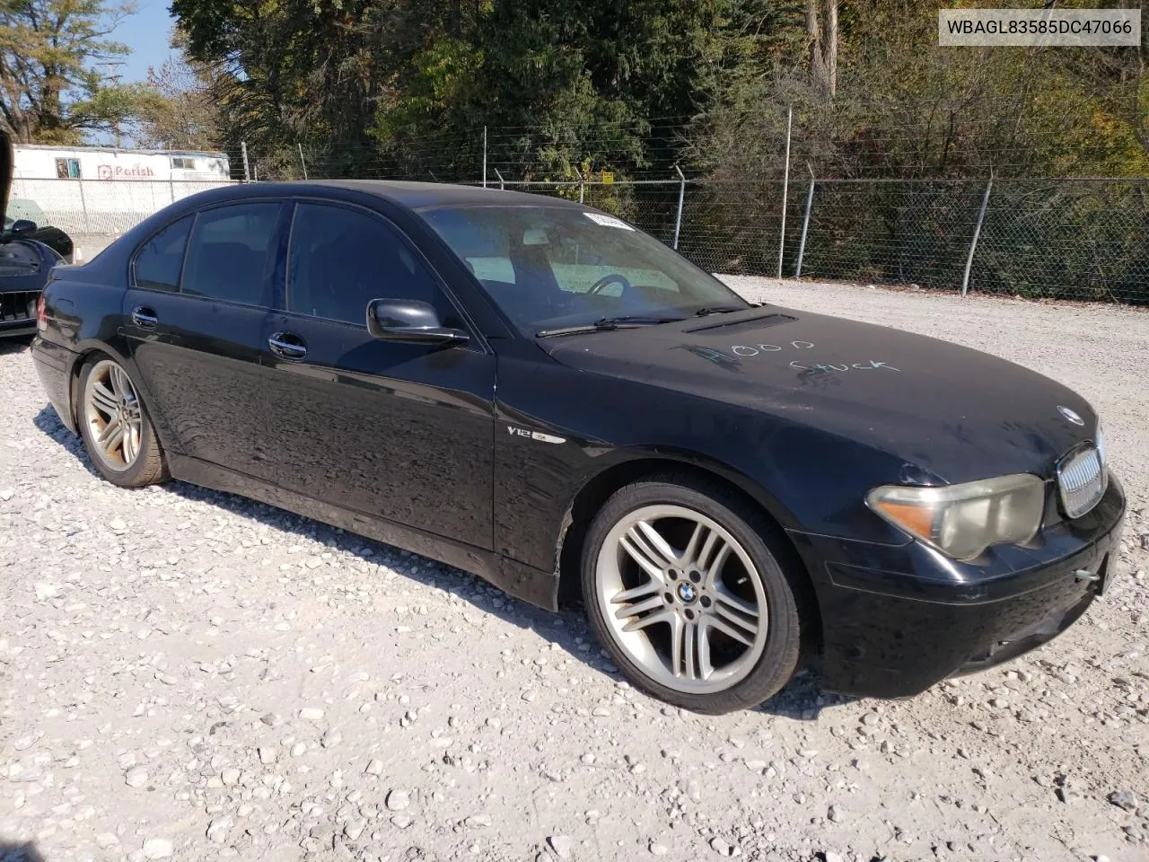 2005 BMW 760 I VIN: WBAGL83585DC47066 Lot: 75834464