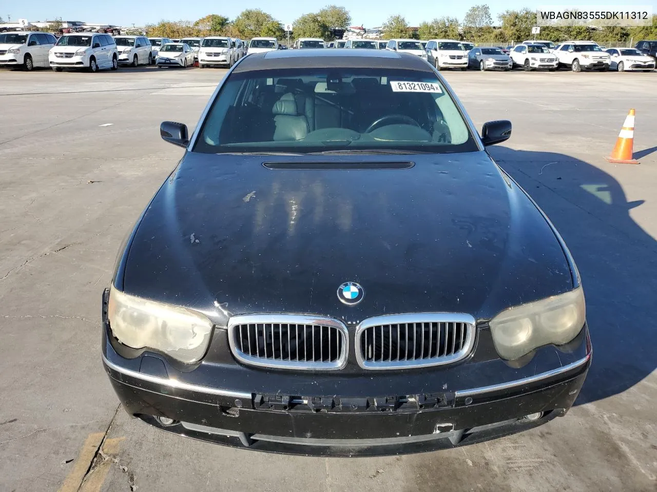 2005 BMW 760 Li VIN: WBAGN83555DK11312 Lot: 81321094