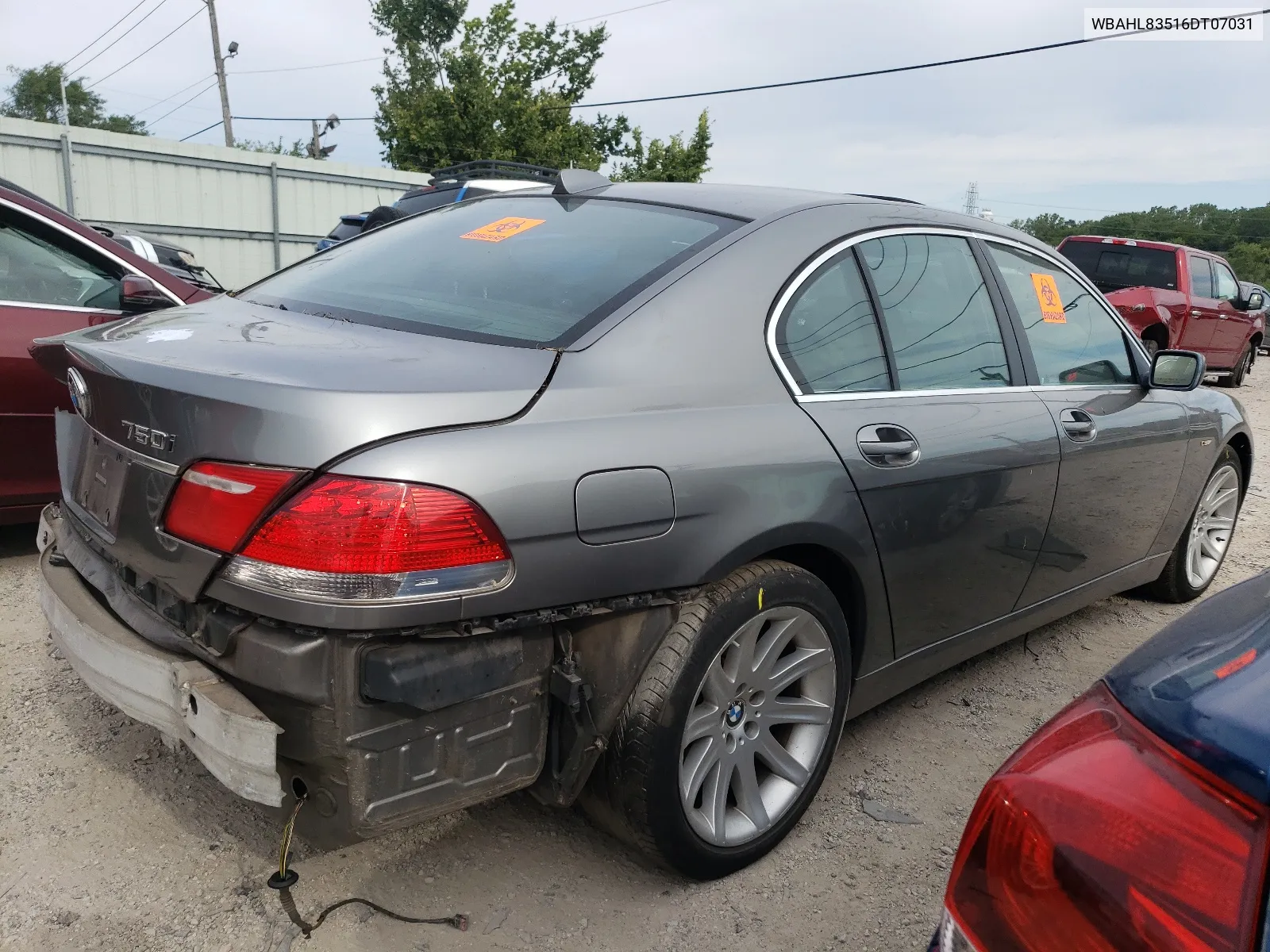 2006 BMW 750 I VIN: WBAHL83516DT07031 Lot: 66821724