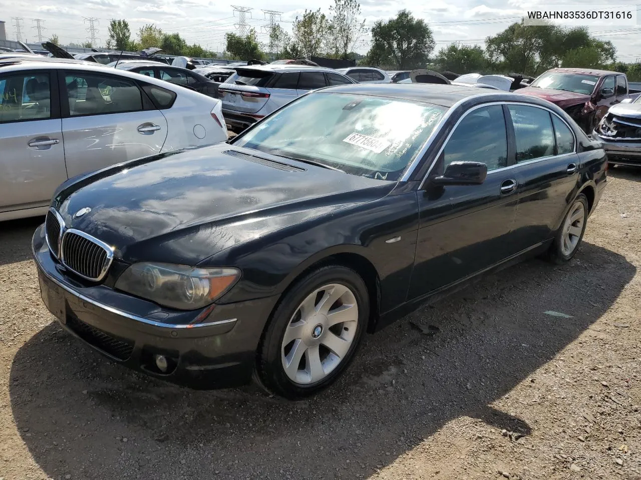 2006 BMW 750 Li VIN: WBAHN83536DT31616 Lot: 67715604