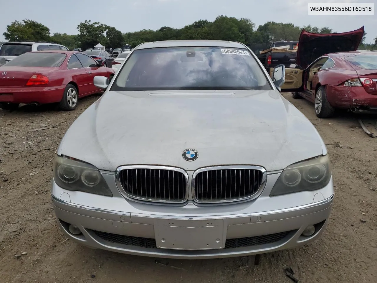 2006 BMW 750 Li VIN: WBAHN83556DT60518 Lot: 68883564