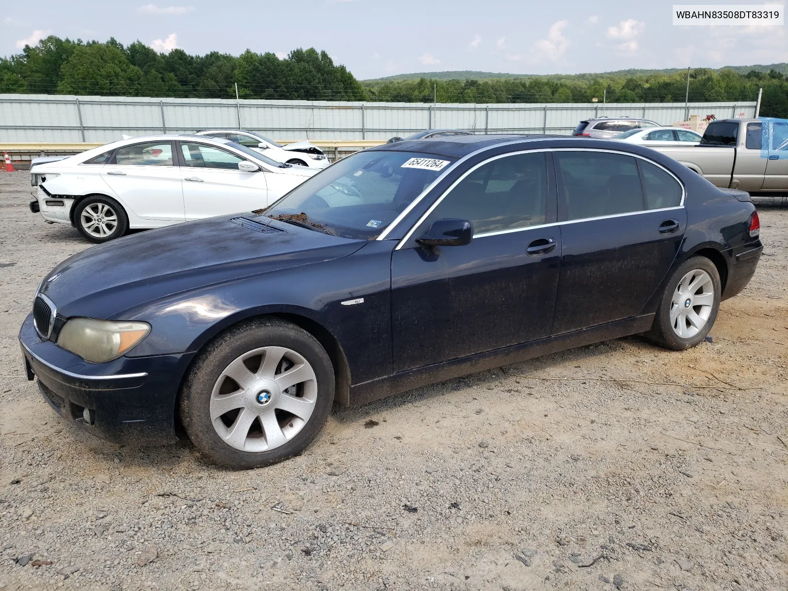 2008 BMW 750 Li VIN: WBAHN83508DT83319 Lot: 65411264