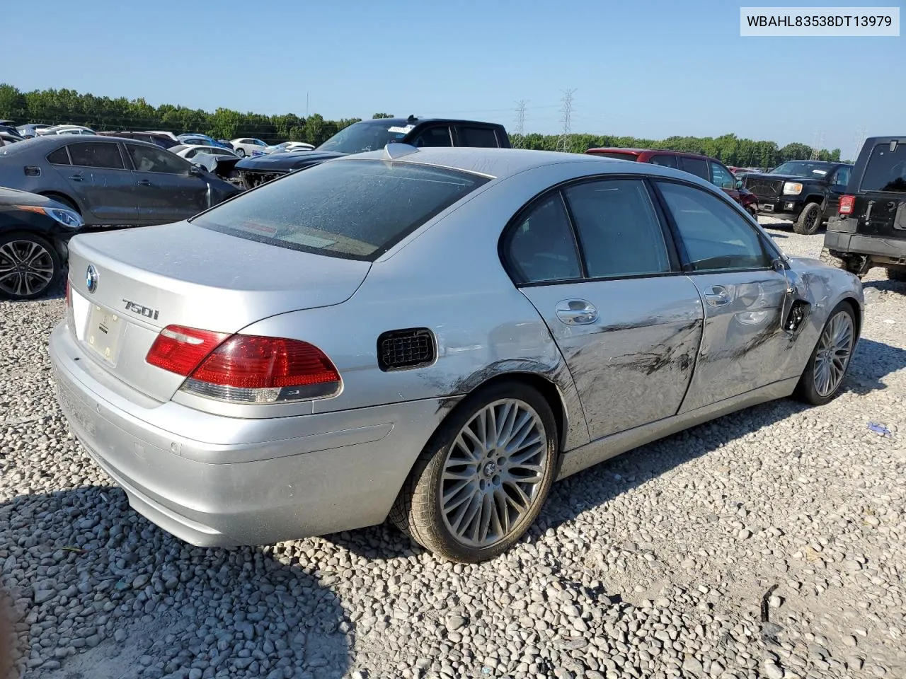 2008 BMW 750 I VIN: WBAHL83538DT13979 Lot: 65840604