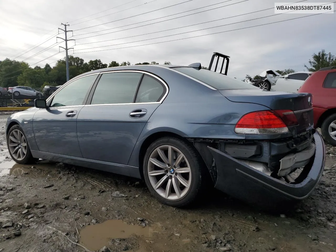 2008 BMW 750 Li VIN: WBAHN83538DT87445 Lot: 72136864