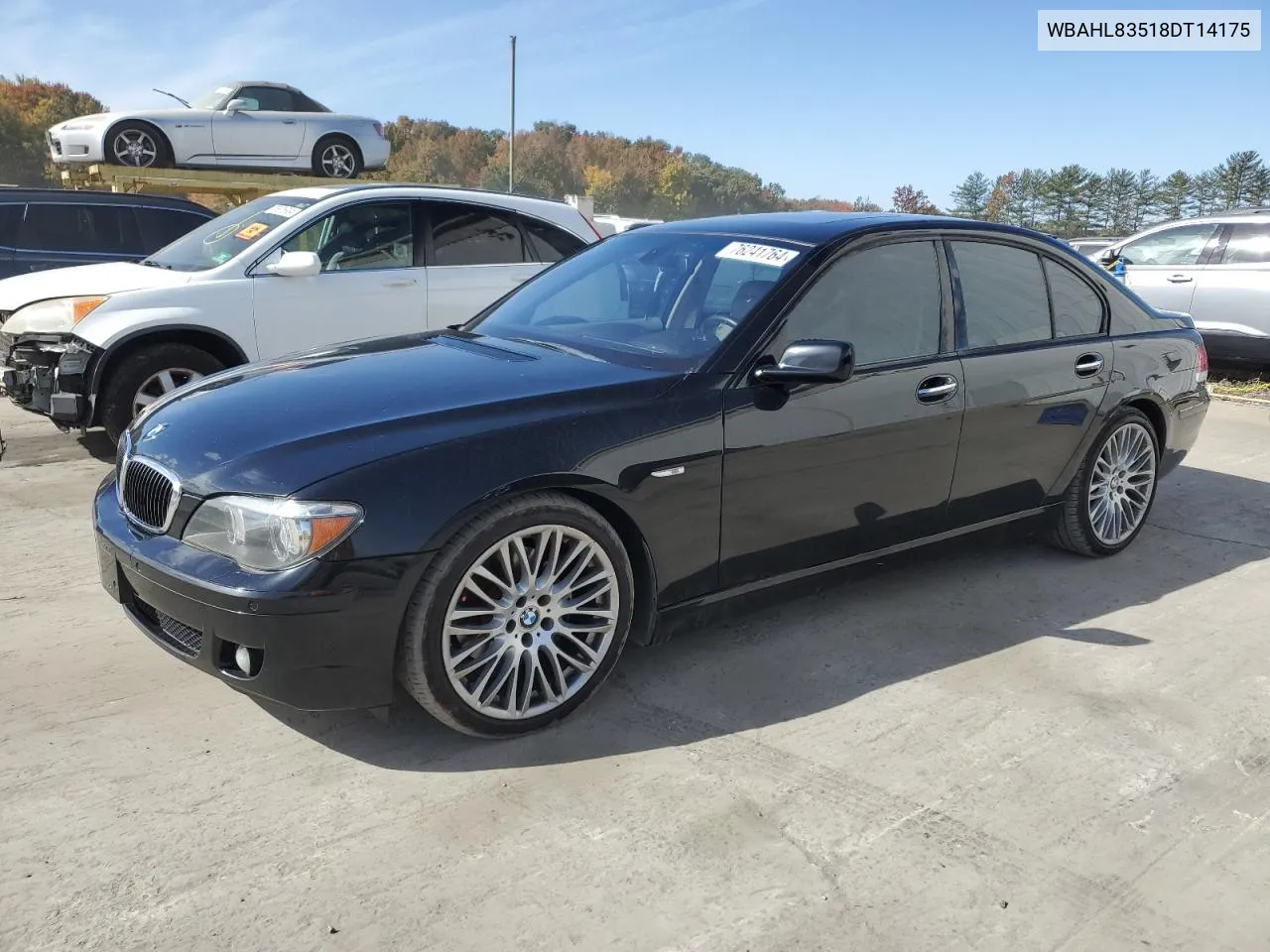 2008 BMW 750 I VIN: WBAHL83518DT14175 Lot: 76241764