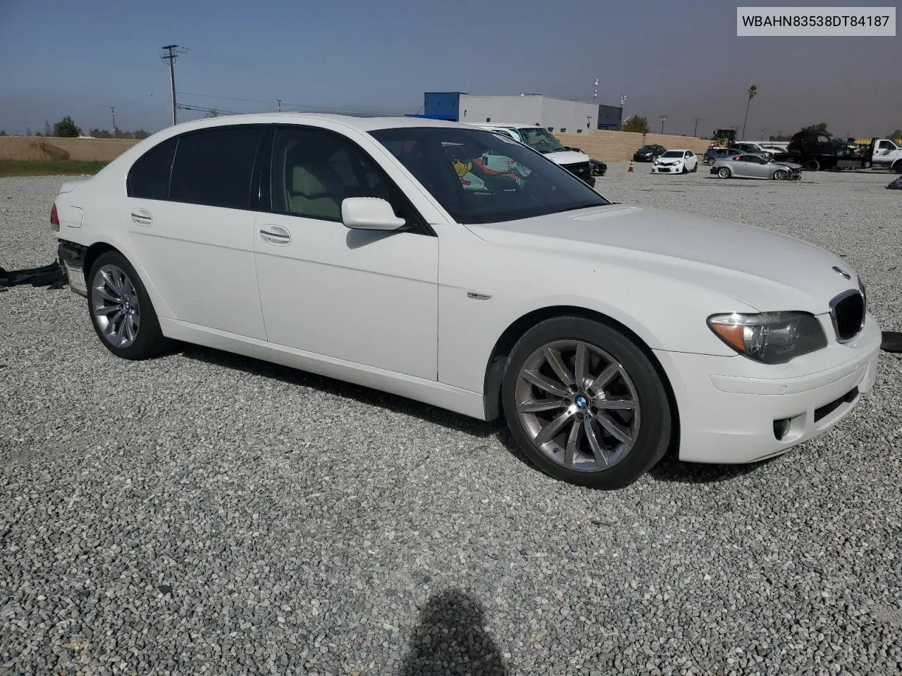 2008 BMW 750 Li VIN: WBAHN83538DT84187 Lot: 76843274