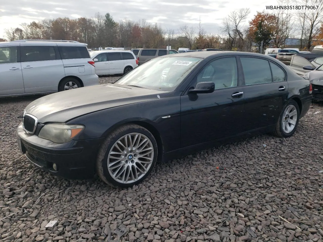 2008 BMW 750 Li VIN: WBAHN83518DT79067 Lot: 79141404